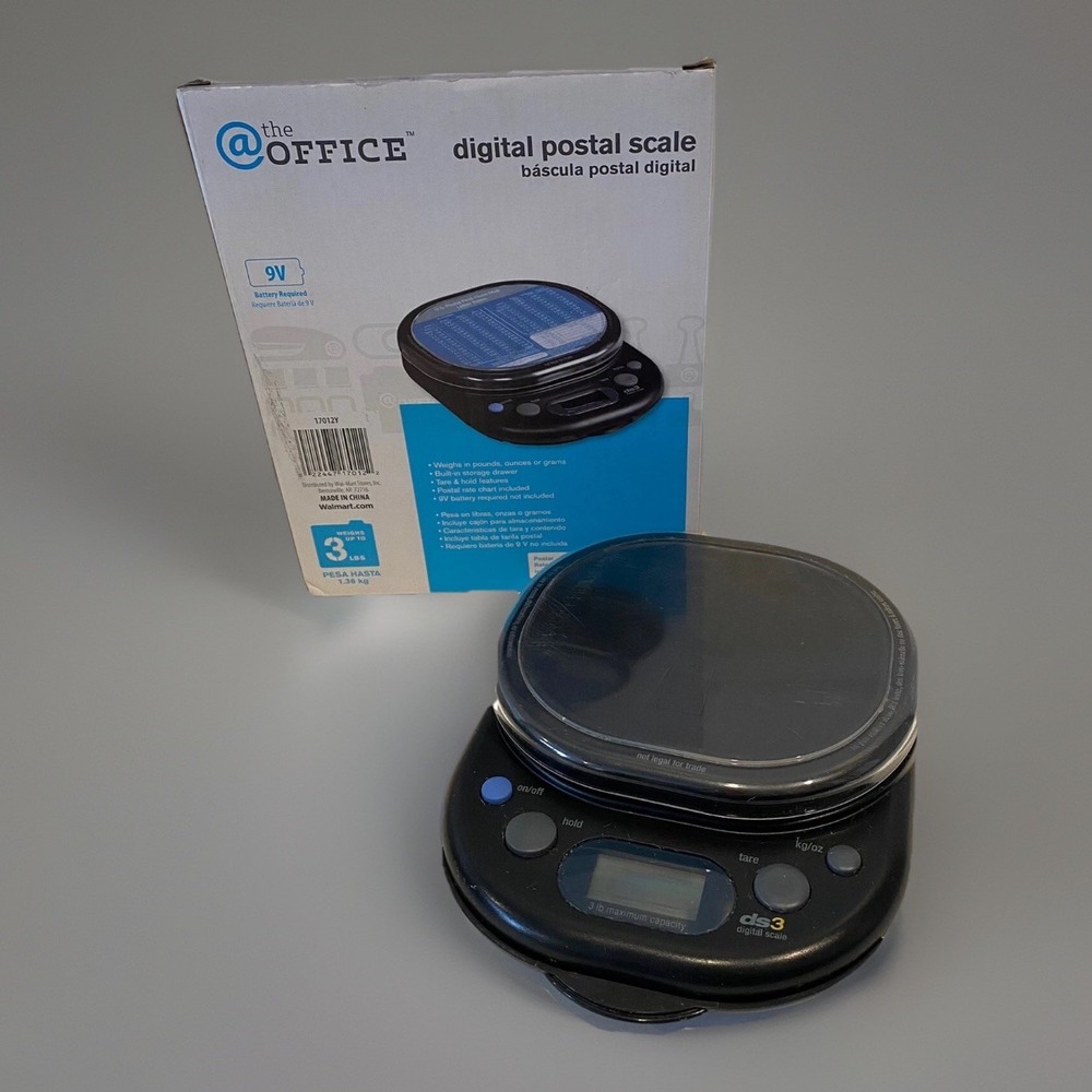 ❤️ @ THE OFFICE Digital Postal Scale Up to 3 lbs lbs oz grams Kitchen Food